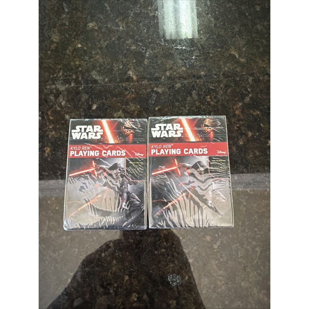 Star Wars Kylo Ren Playing Cards Pack Of 2 Sealed Disney Game